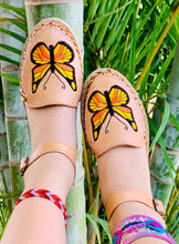 Load image into Gallery viewer, Butterfly Bliss Leather Huaraches
