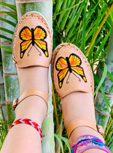 Load image into Gallery viewer, Butterfly Bliss Leather Huaraches