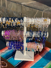 Load image into Gallery viewer, Mexican Heritage: Handcrafted Plastic Crystal Beaded Evil Eye Bracelets for Protection and Luck