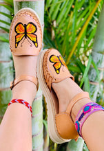 Load image into Gallery viewer, Butterfly Bliss Leather Huaraches