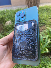 Load image into Gallery viewer, Iphone Mexican Divina Leather Mag Safe Wallet - Black