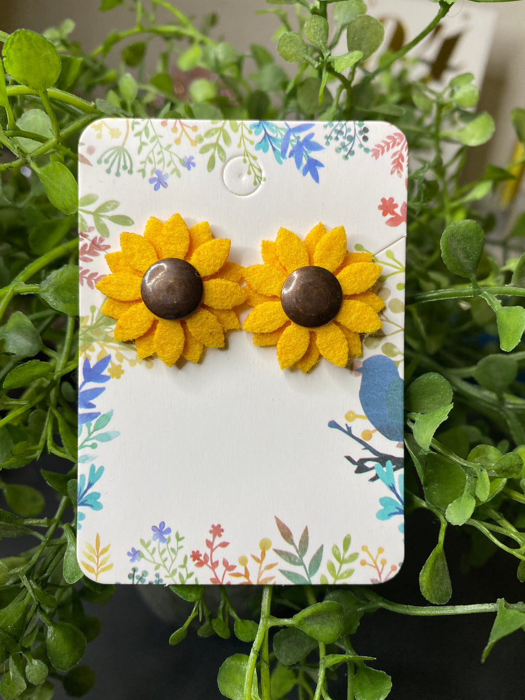 Handmade Sunflower Earrings